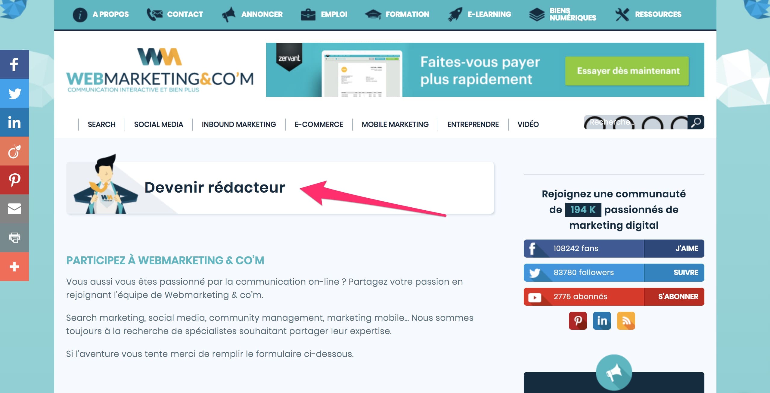 Promotion de votre entreprise - partez du Web!