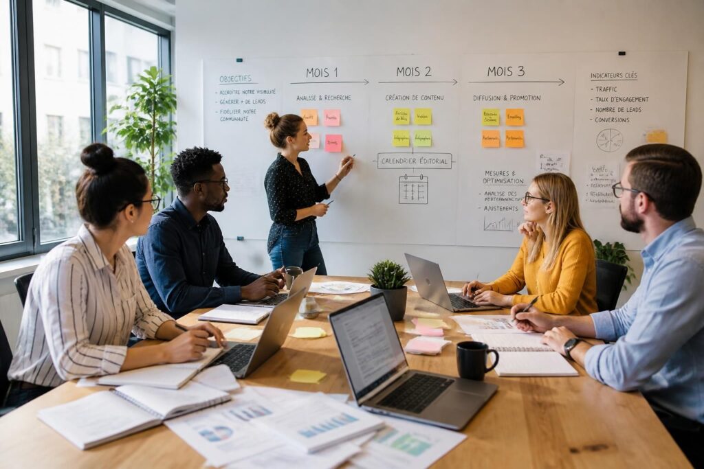 découvrez comment élaborer une stratégie de contenu efficace sur 3 mois pour booster votre visibilité et atteindre vos objectifs marketing.