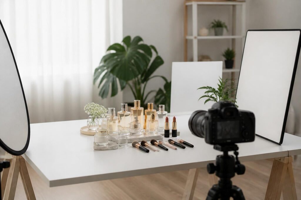 apprenez à photographier vos produits de beauté comme une professionnelle, directement chez vous, grâce à nos astuces simples et efficaces.