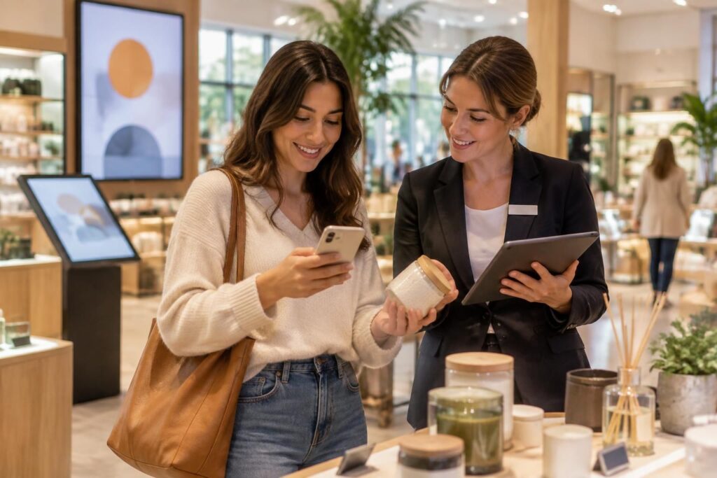 découvrez comment le digital enrichit l’expérience client en magasin : services connectés, parcours personnalisés et interactions plus fluides.