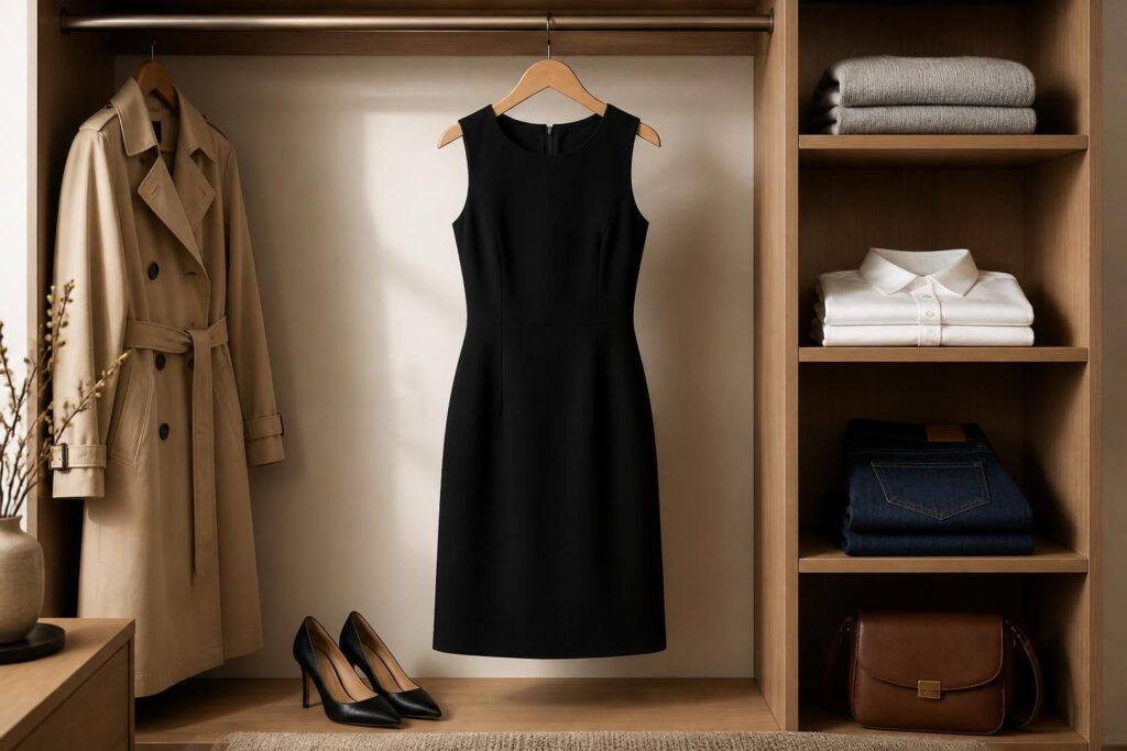 découvrez comment la petite robe noire s'impose comme un incontournable et explorez les basiques intemporels essentiels pour un vestiaire élégant et polyvalent.