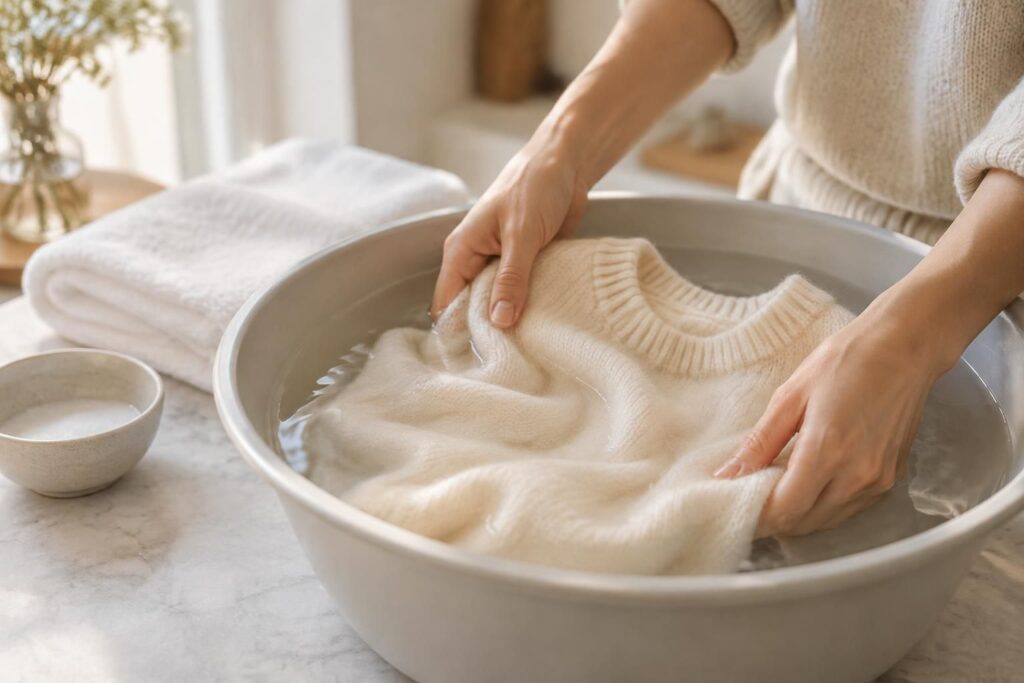 découvrez comment laver le cachemire sans l’abîmer : conseils pratiques pour préserver sa douceur, sa qualité et sa tenue au fil du temps.
